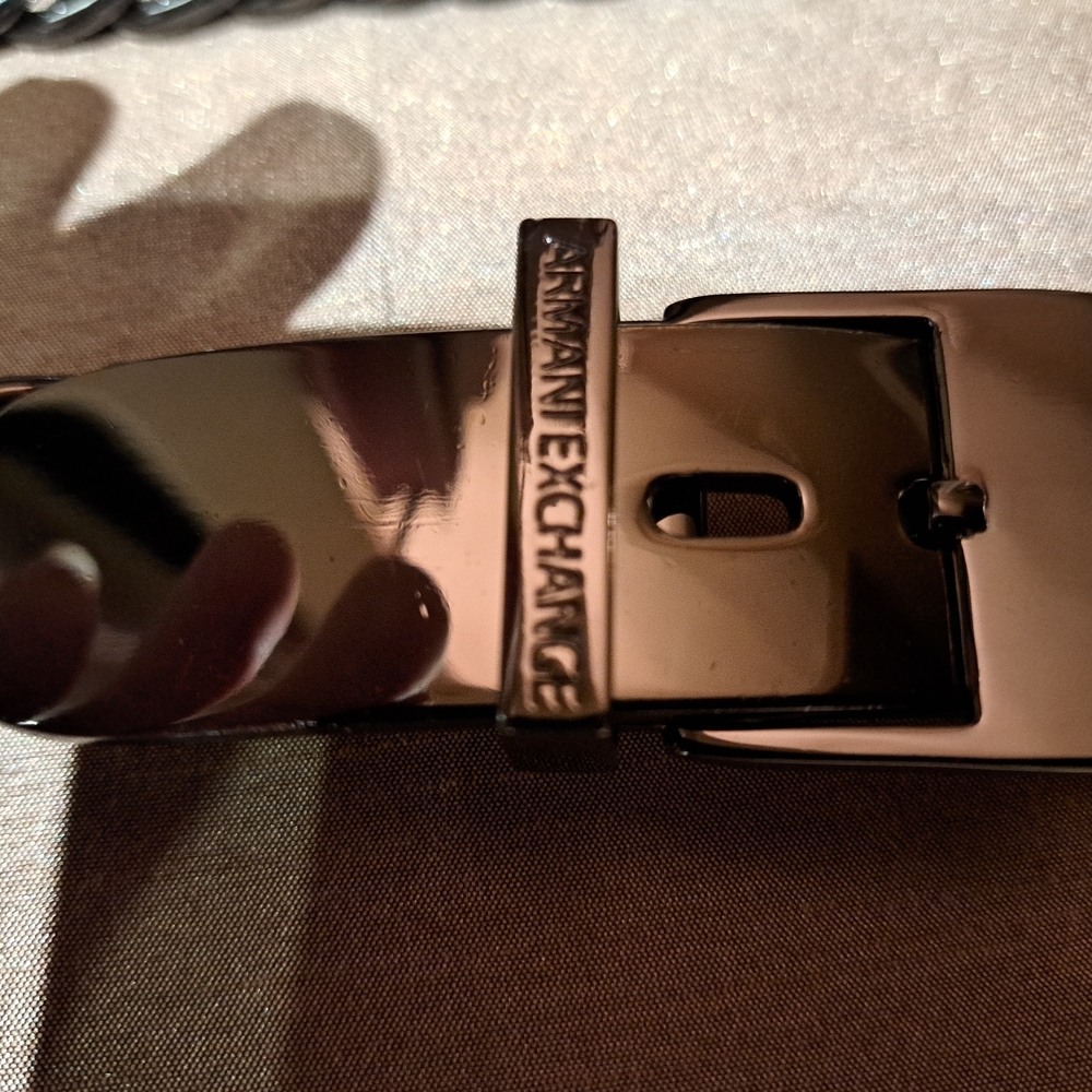 Armani Exchange Black Belt